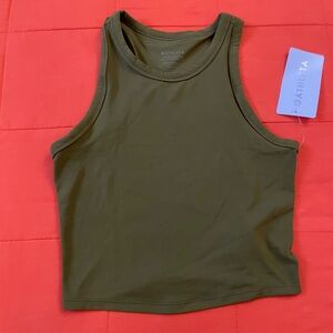 Athleta Shirt Womens Small Crop Top Yoga Sport Gym Studio
